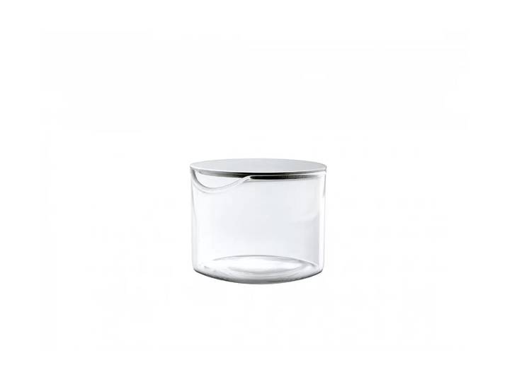 Marmeladenglas BLOMUS BASIC 100 ml , transparent (silberfarben, transparent), B:6cm H:5cm, Lebensmittelaufbewahrungsbehälter, Marmeladenglas