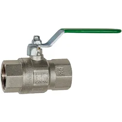 Riegler, Schlauchanschluss + Schlauchverbinder, Trinkwasser-Kugelhahn, Handhebel, IG/IG, MS verchromt, Rp 1 1/2