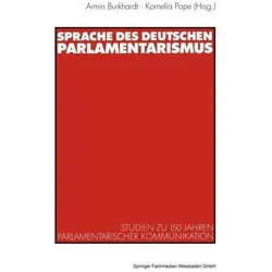 SprachedesdeutschenParlamentarismus, Fachbücher von Armin Burkhardt, PAPE