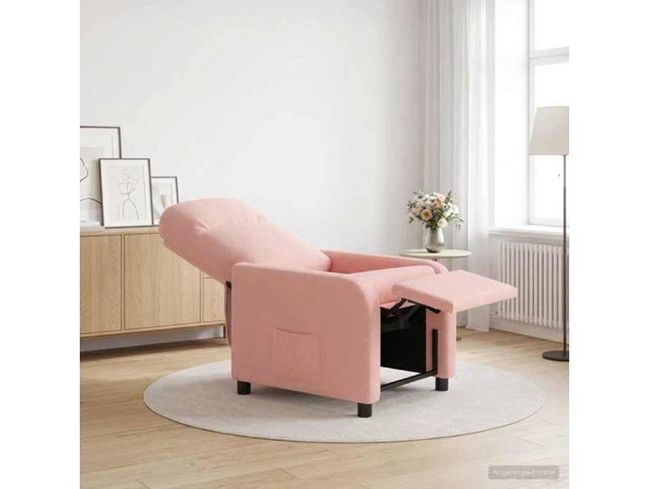 Fauteuil inclinable - 1 place - 110 kg par siège - Rose Bouclé_4871