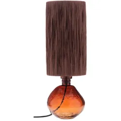 Rote Glaslampe 45 cm - Rund Glas Amadeus 14x14 cm