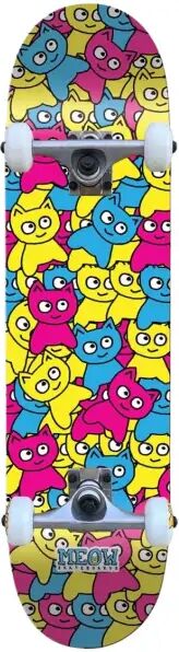 Meow Skateboards Skateboard Completo Meow Sticker Pile (7.75" - Cmyk) taglia 7.75"