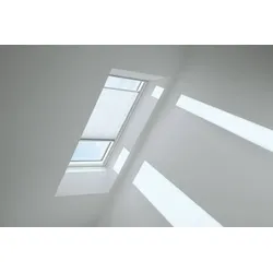 VELUX Standard-Plissee FML PK10 1016KWL Weiß, weiße Schiene, Standard
