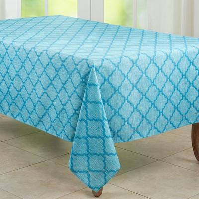 Saro Lifestyle Tablecloth With Laser-Cut Hemstitch Design