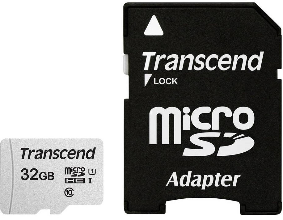 Transcend microSDHC 300S 32GB Speicherkarte 32 GB TS32GUSD300S-A