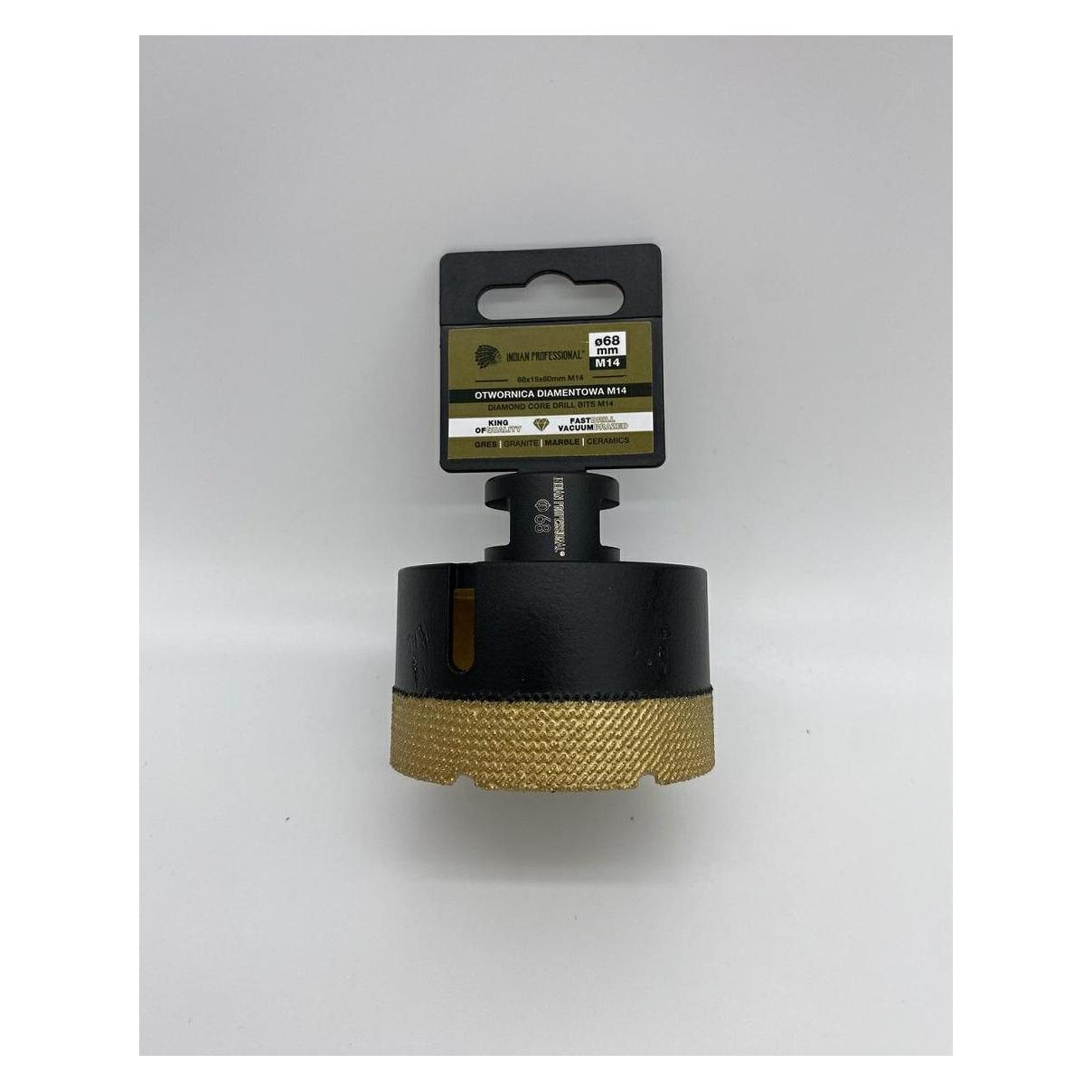 Indian Professional Korona Diamentowa M14 68mm Wiercenie Na Sucho / (IP7716)