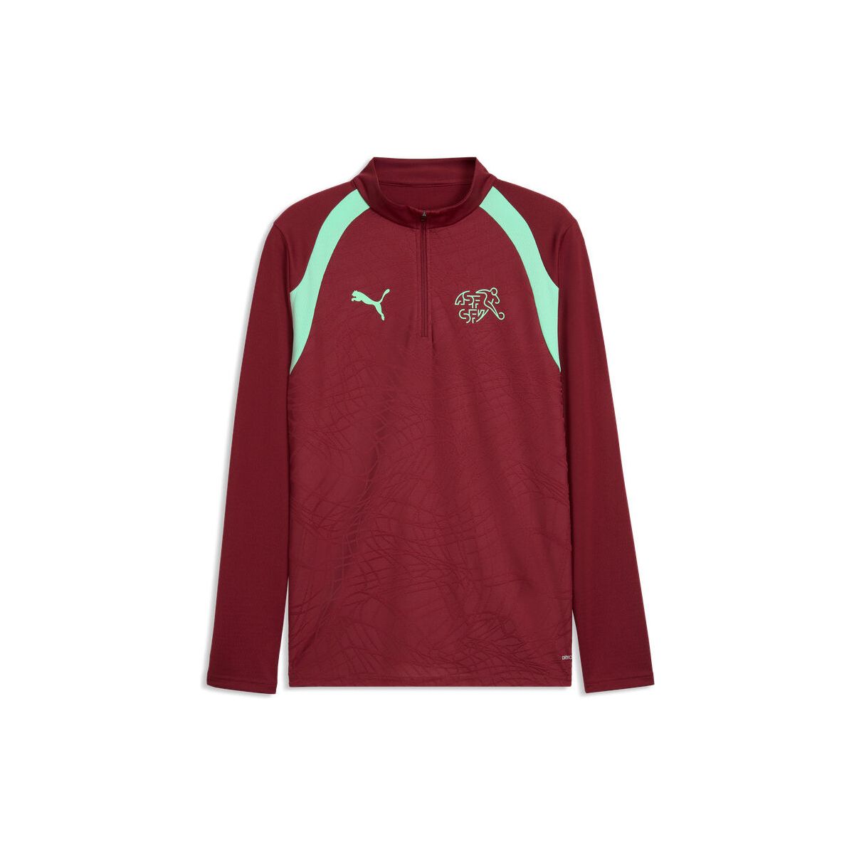 Puma SFV Training 1/4 Zip Top team regal red-green glimmer (09) S 784171-09-S