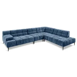 designwerk Ecksofa Liam Stoff Blu