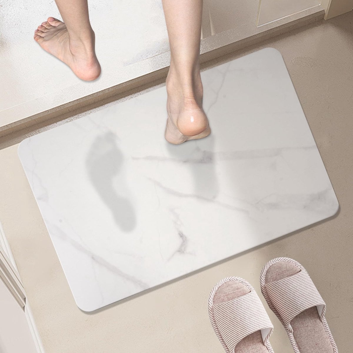Unyqoos Antislip en Sneldrogende Kiezelsteen Badmat