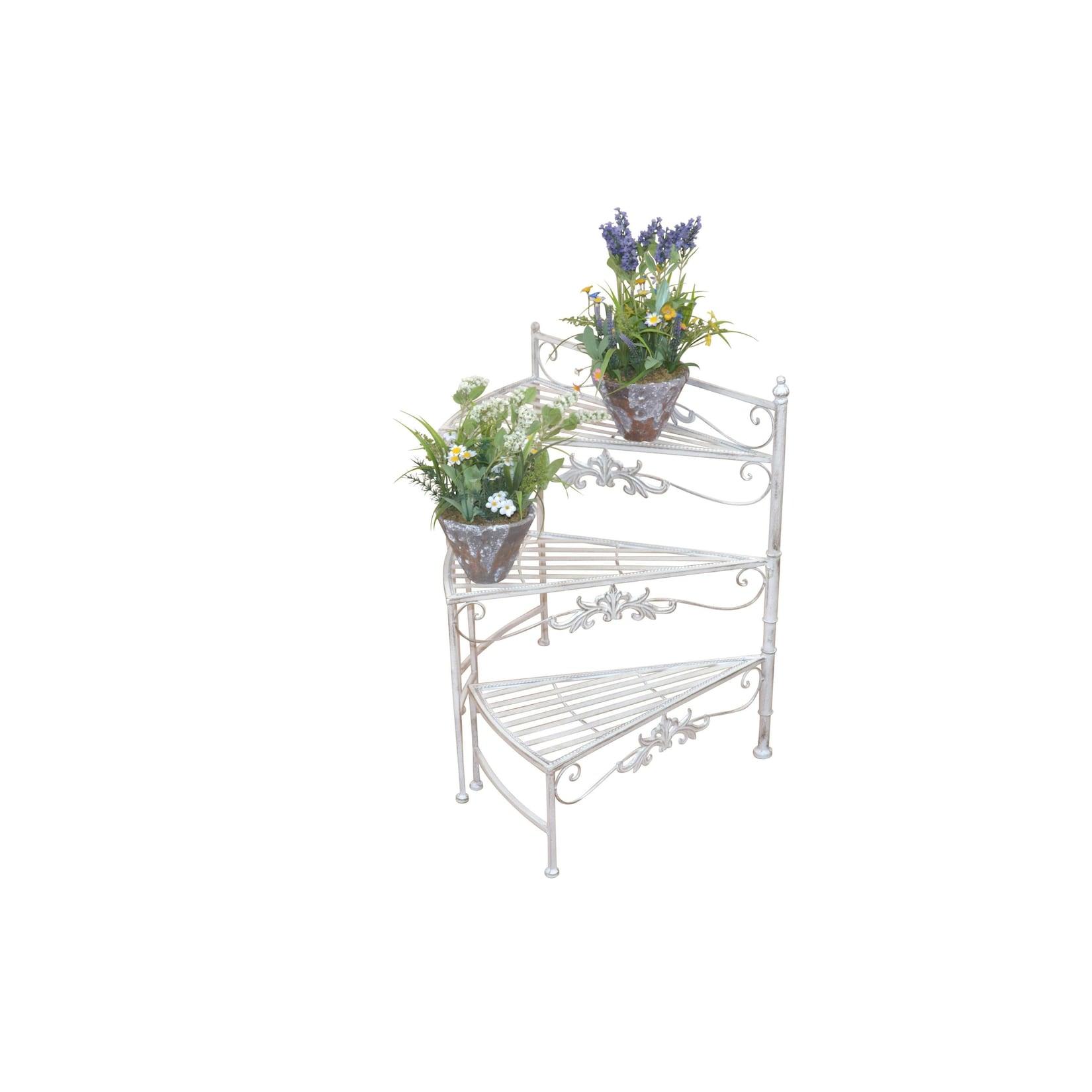 möbel direkt online Blumenständer "Treppe" Blumenständer weiß