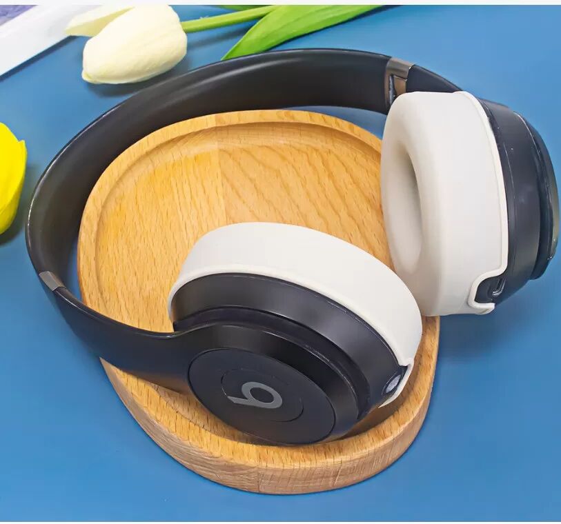 INF Ersatz-Ohrpolster für Beats Solo 4: Silikon-Ohrpolster für Kopfhörer Beige