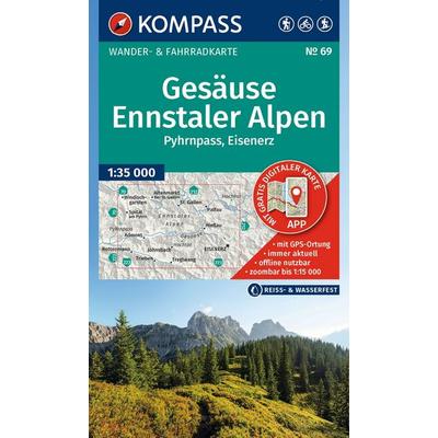 KOMPASS Wanderkarte 69 Gesäuse, Ennstaler Alpen, Pyhrnpass, Eisenerz 1:35.000, Sonstige von , KOMPASS Freytag & Berndt, 978-3-99154-479-1
