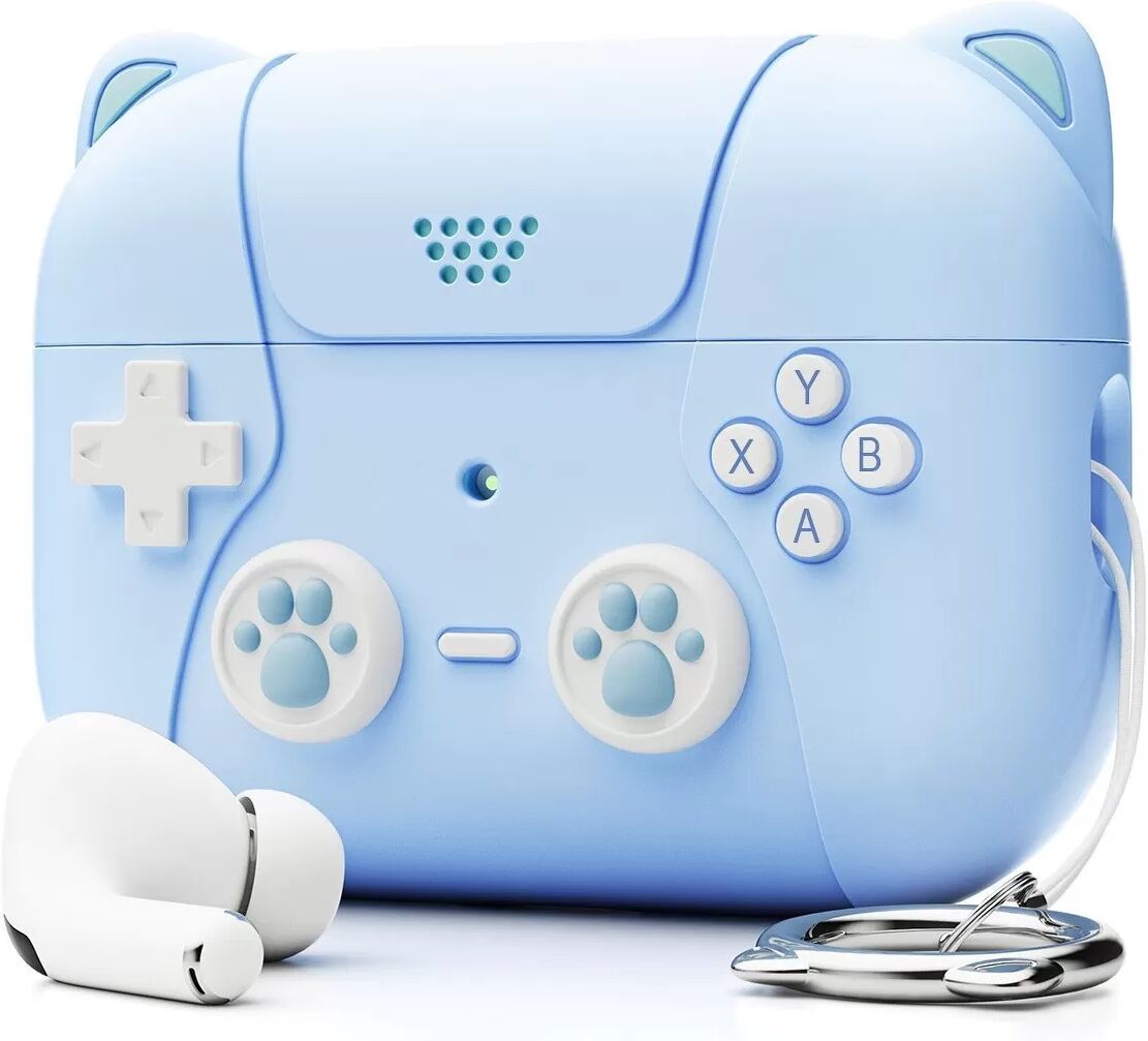 INF Silikon Schutzhülle Kompatibel mit Apple AirPods Pro 3 - Kratzfest, Stoßfest, Gaming Design Blau