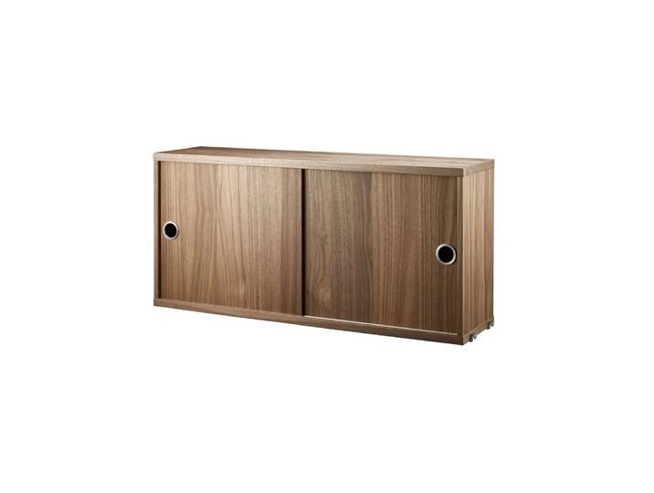 String String kast met schuifdeur walnoot, 78x20 cm