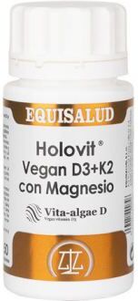 Equisalud Holovit Vegan D3 & k2 with Magnesium 50 Capsules