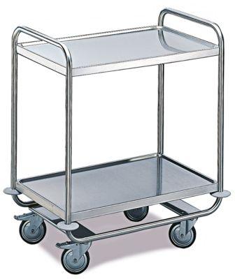 Tischwagen für Labor und Produktion, 2 Etagen, 800 x 500 mm