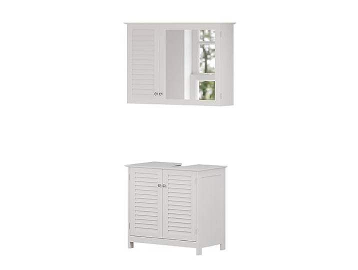 Vicco Badmöbel-Set Riad, Weiß 60 cm