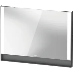 Duravit Collection One Spiegel, Lichtfelder seitlich, dimmbar, 1000x750x65mm, QA7083049490000, Farbe: Graphit matt