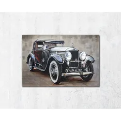 La Casa »Oldtimer« Ölbild handgemalt 120x80 cm