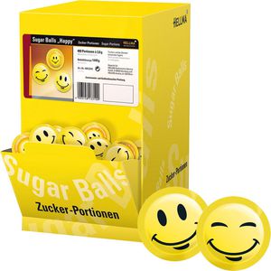 Hellma Zuckersticks Sugar Balls Happy, je 3,6g, 400 Stück