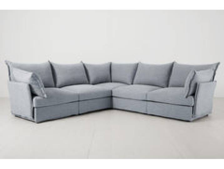 Ecksofa Model 06, Meerglasblau