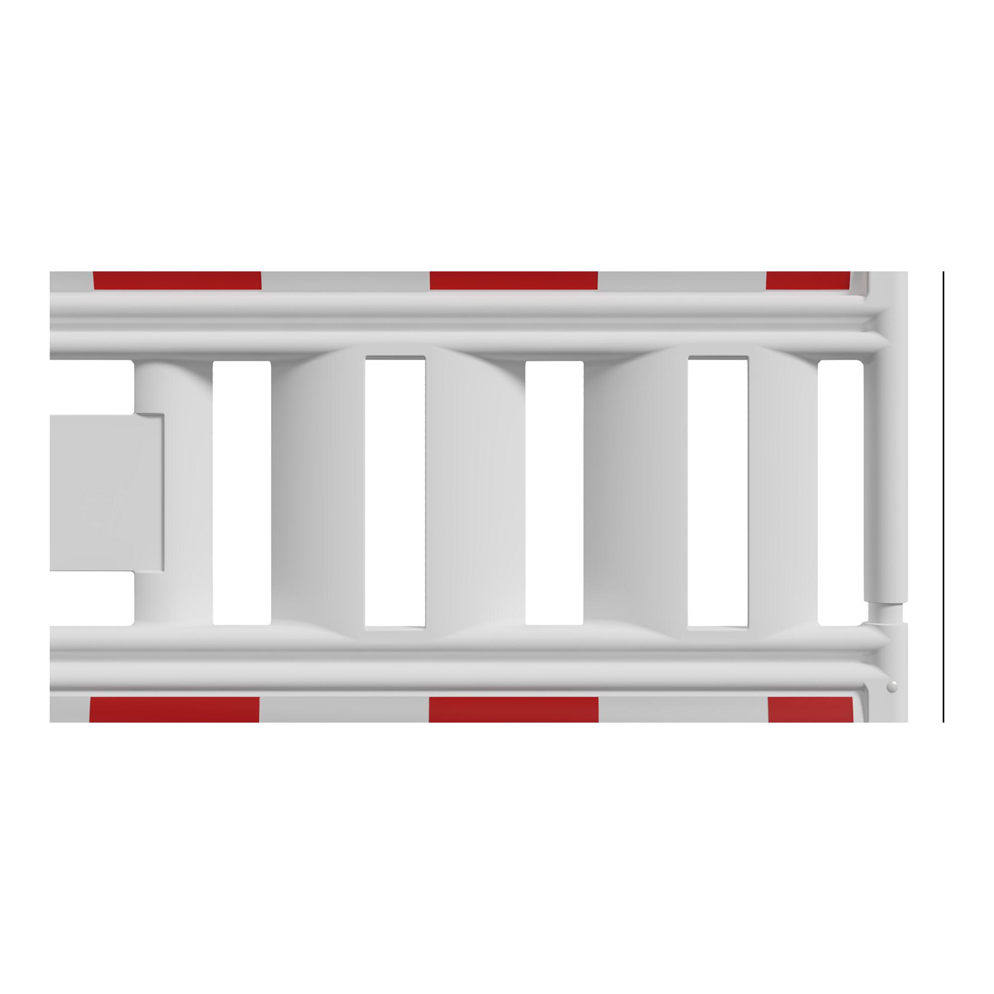 Schake Schake-Euro2-Schrankenzaun Typ Nox weiß, ohne Lampenadapter, Folie Typ 3, rot / gelb (33420K3SK)