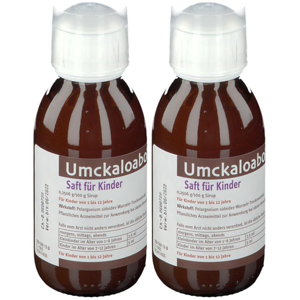 2x Umckaloabo Saft für Kinder 2x120 ml Sirup