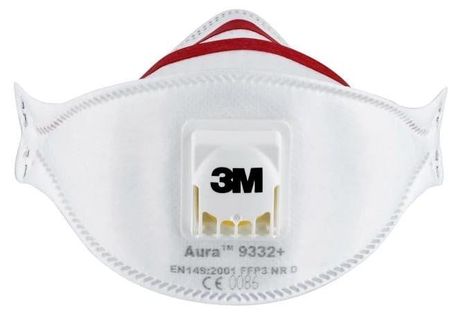 3M Ademhalingsmasker 9332+ FFP3/V NRD met uitademfilter