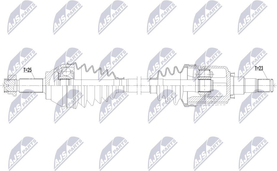 Nty Npw-Mg-004 Vorderachse Links Für Mg