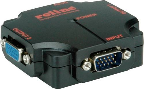 Roline 14.01.3534 VGA-Splitter 1920 x 1080 Pixel Schwarz