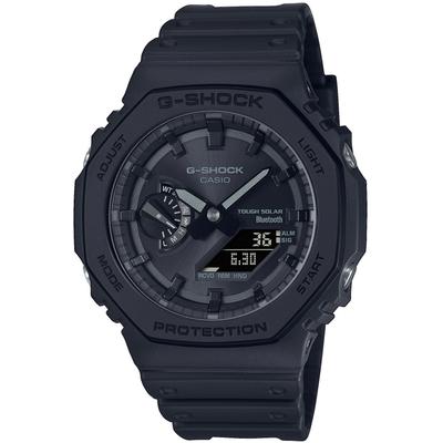 Smartwatch CASIO G-SHOCK "GA-B2100", schwarz (schwarz, schwarz, schwarz), Smartwatches, Herren, Smartwatch, Solaruhr, Armbanduhr, Herrenuhr, Stoppfunktion, Weltzeit