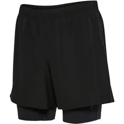 hummel, Herren, Sporthose, Hmlhiit Intensity 2 In 1 Shorts (L), Schwarz