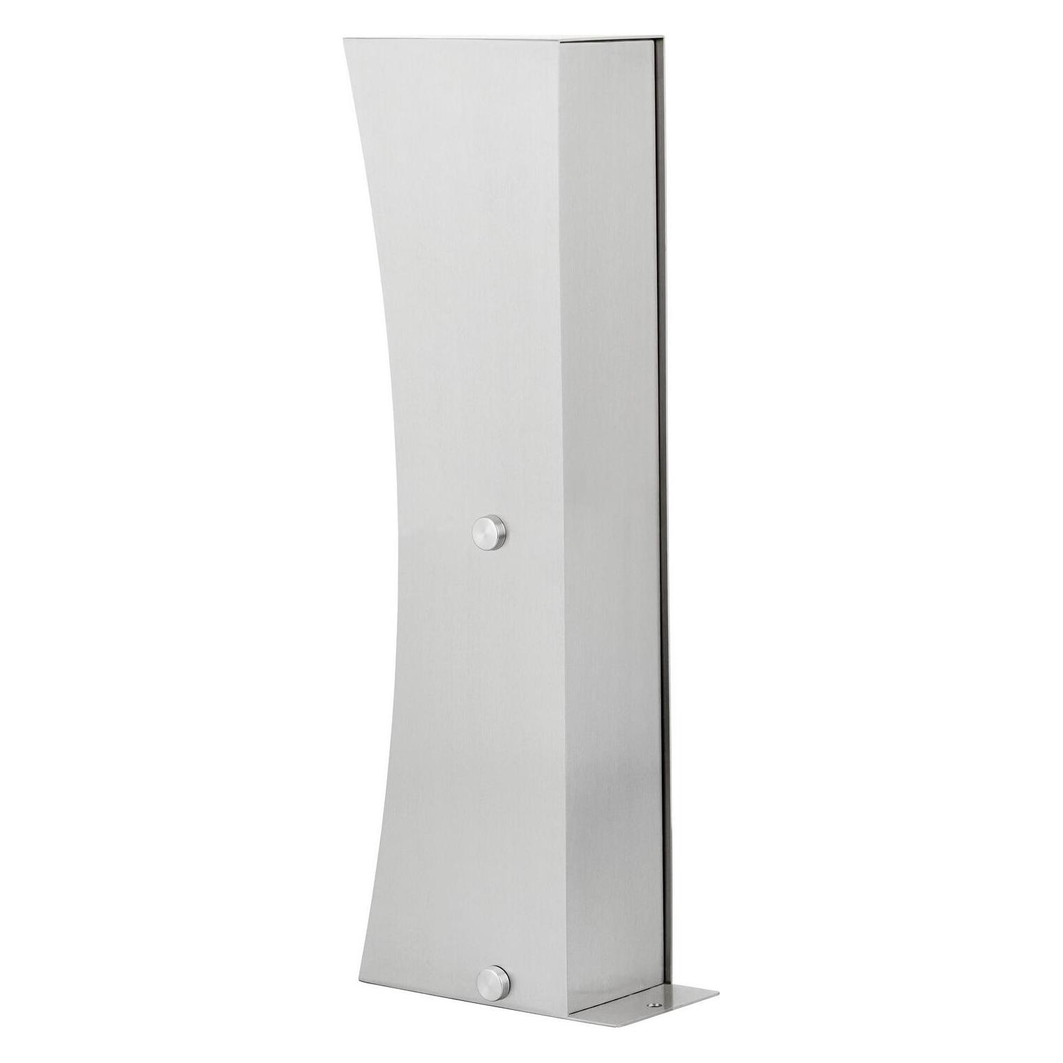 Ledino Steckdosensäule 2er Connect D2, Edelstahl Aussen Design Stromsäule (2x) (11790000009015)
