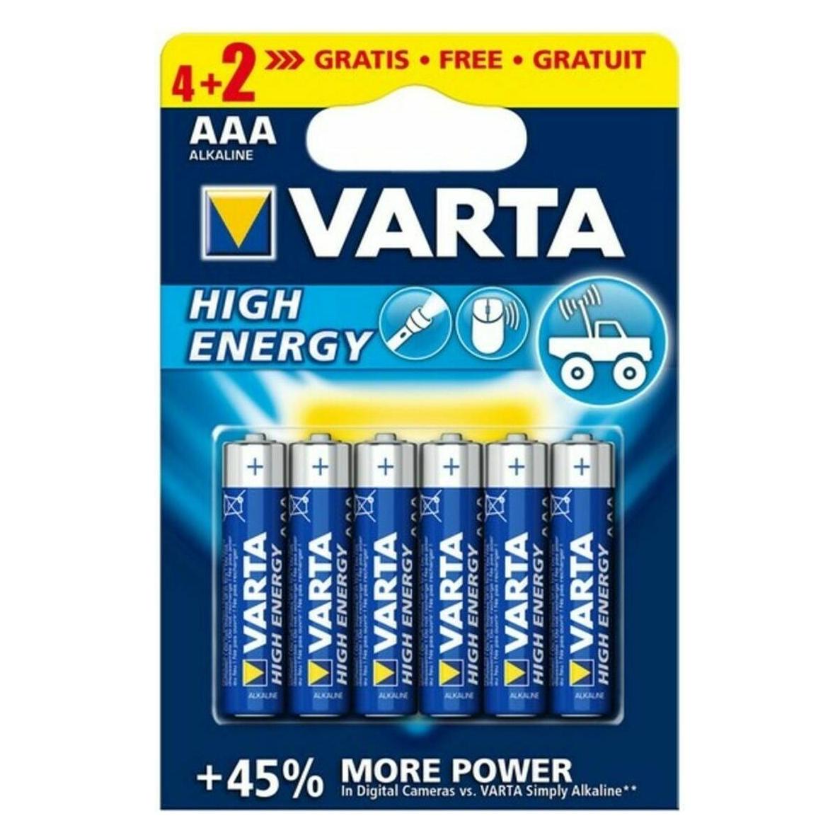 Varta Batterie 4903121436 AAA 1 V (6 Stk., AAA) (4903121436)