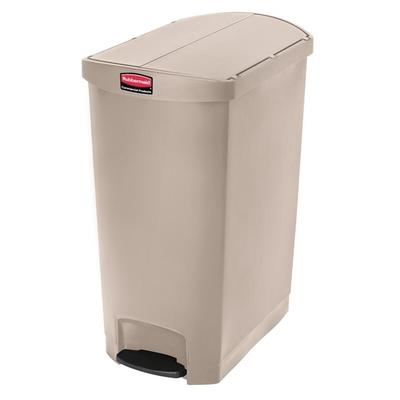 Gastronoble Rubbermaid Slim Jim End Step Pedaleimer beige 90L