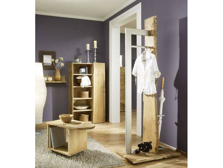 3-teilige Woodline Garderobe aus massiver Eiche – Montierte Lieferung – 3%-Vorkasse-Rabatt