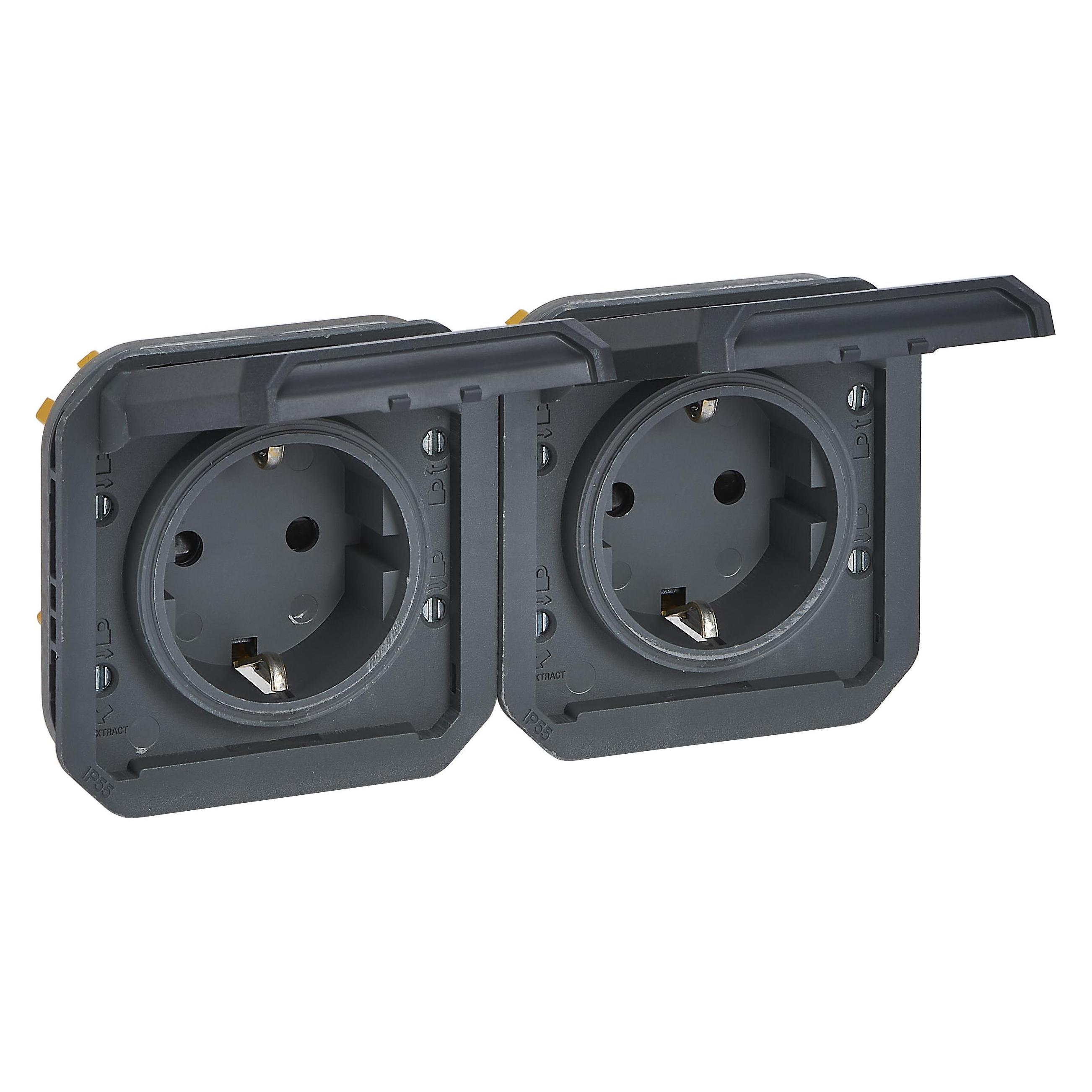 Legrand Plexo New Einsatz, Feuchtraum-Steckdose (069879L)