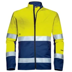 uvex suXXeed construction Bundjacke Warnfarben - körpernaher Schnitt gelb/blau 3XL - 8826614 - gelb/blau