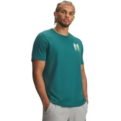 UNDER ARMOUR Herren Shirt BLUR LOGO, Größe M in Grün Grün