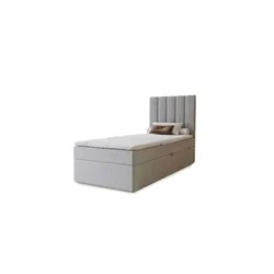Boxbett mit Stauraum  Nelia ¦ grau ¦ Maße (cm): B: 92 H: 124