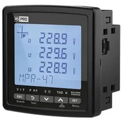 RS PRO, Energiemessgerät, Energiemessgerät LCD 96mm x 45mm, 1-stelli