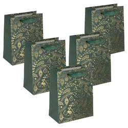 SIGEL Geschenktüten 18,0 x 23,0 cm Golden ornaments, grün