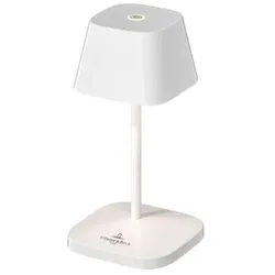Villeroy & Boch Akku-Tischleuchte Neapel Nano Alu, Eisen, Stahl Metall Weiß