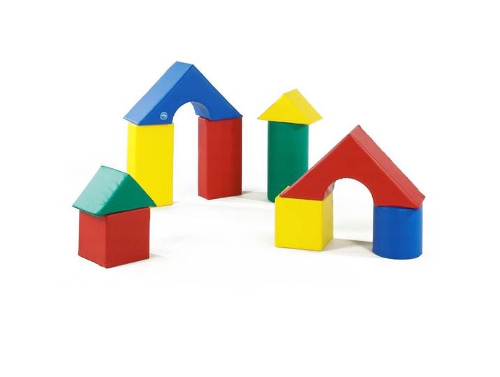 Weichelt Schaumstoffbausteine-Set Riesen-Bausteine Spielbausteine, Frei miteinander kombinierbar