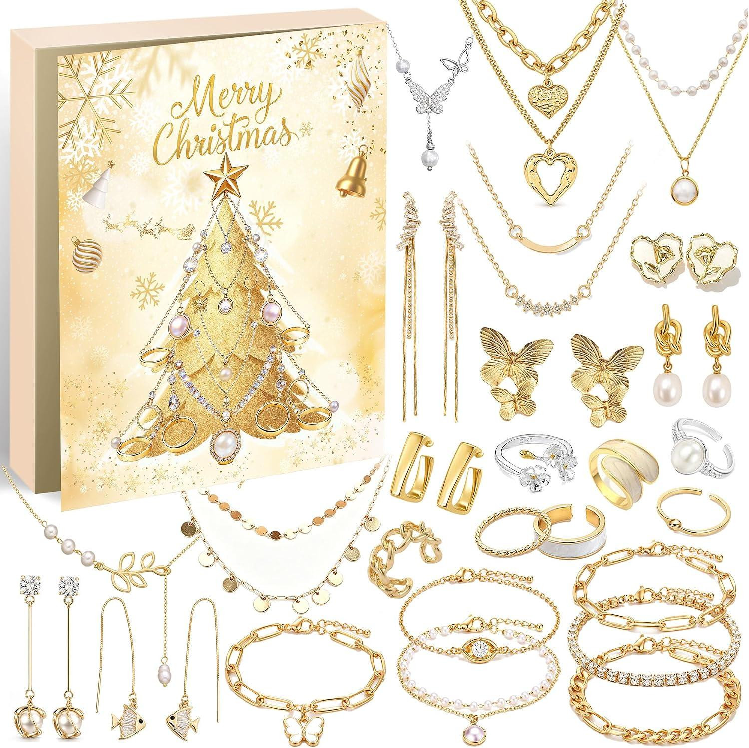oCreon Adventskalender 2026 voor vrouwen met 24 stuks sieraden