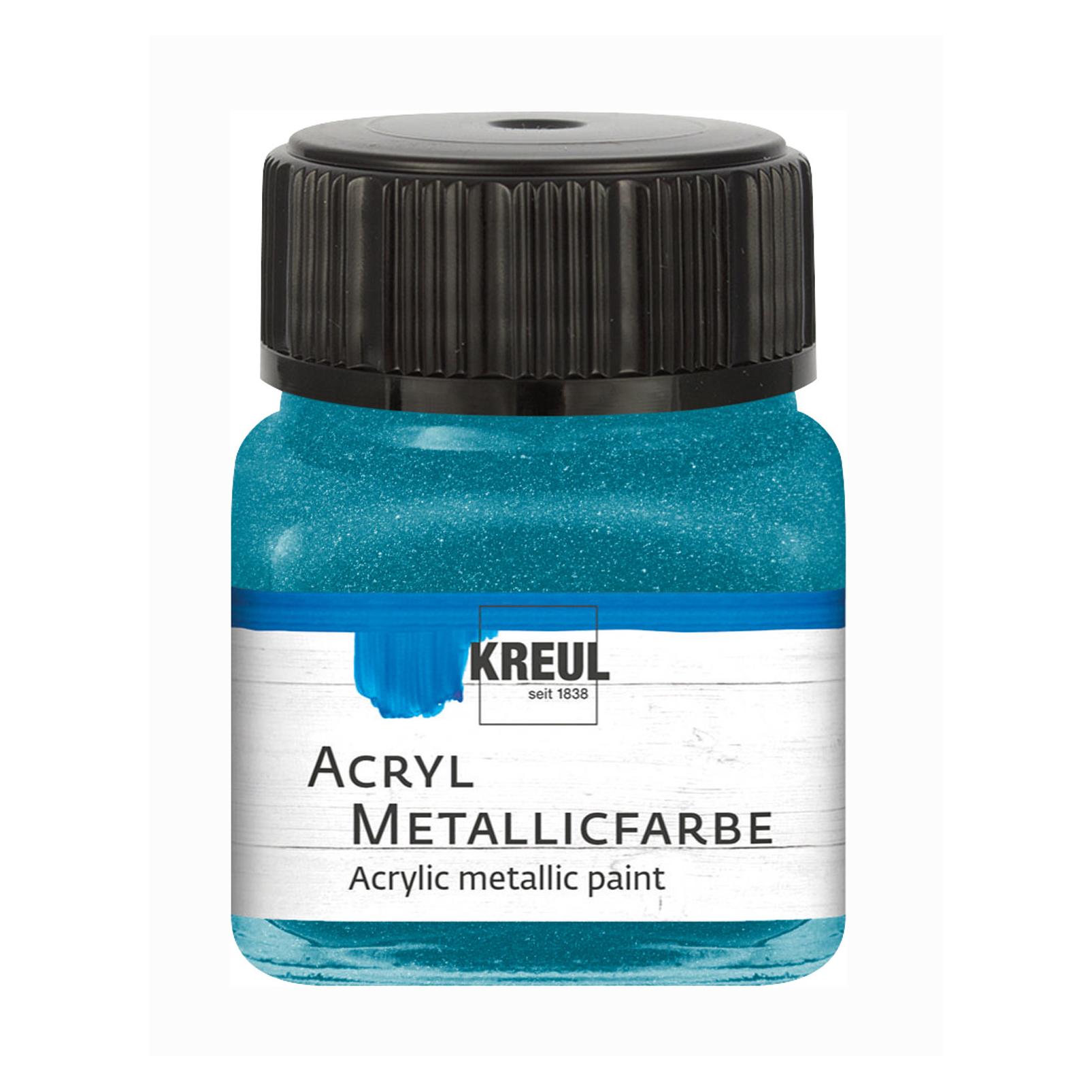 Kreul Acryl Metallicfarbe, cremig deckend, 20 ml (20 ml) (23251891)