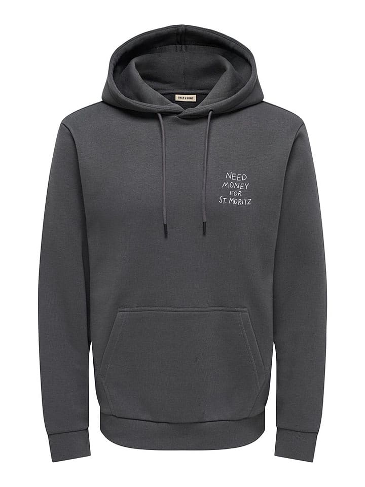 ONLY & SONS Hoodie in Anthrazit - M