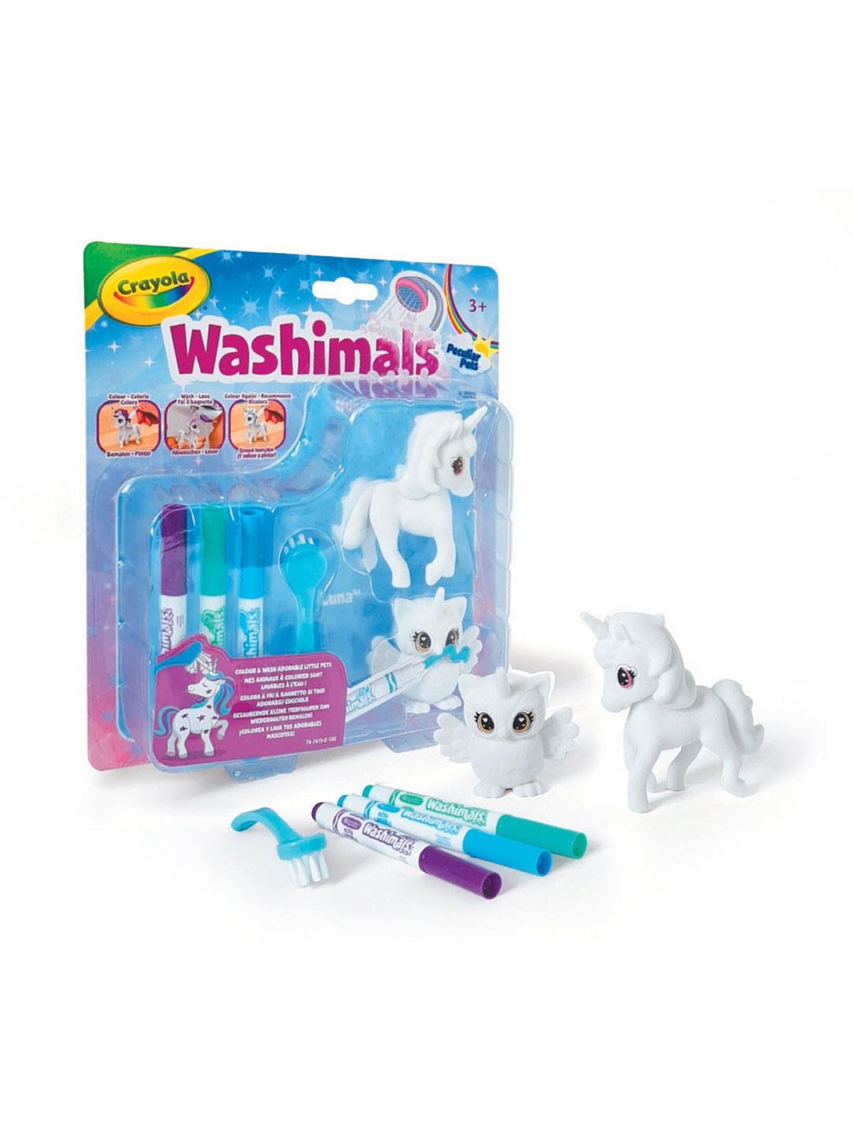 Crayola - Washimals Animals - Unicorn Luna and Owl Una