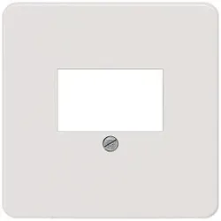 Siemens 5TG1800-2 DELTA profil Abdeckplatte für TAE-/Lautsprecher- Multimediaanschlüsse, titanweiß 5TG18002