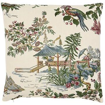 "Lille Chinoiserie Pillow - 20"" x 20"" - Ballard Designs"